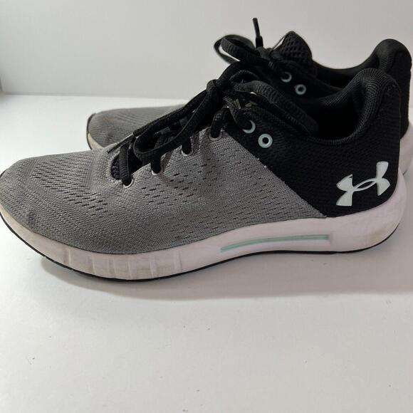 Under Armour Micro G Pursuit Gray Sneakers Size 6 Model 3000101-103 - Picture 6 of 9
